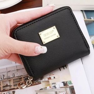 Small leather womens wallet